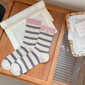 Cute Striped Mini Pompom Soft Crew Socks 6W8FSO670