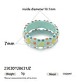 Cute Polka Dots Bowknot Enamel Ring 6W6JRG251