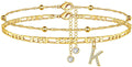 Trendy Initial Letter Gold Pla - DippedShop Wholesale - #9843