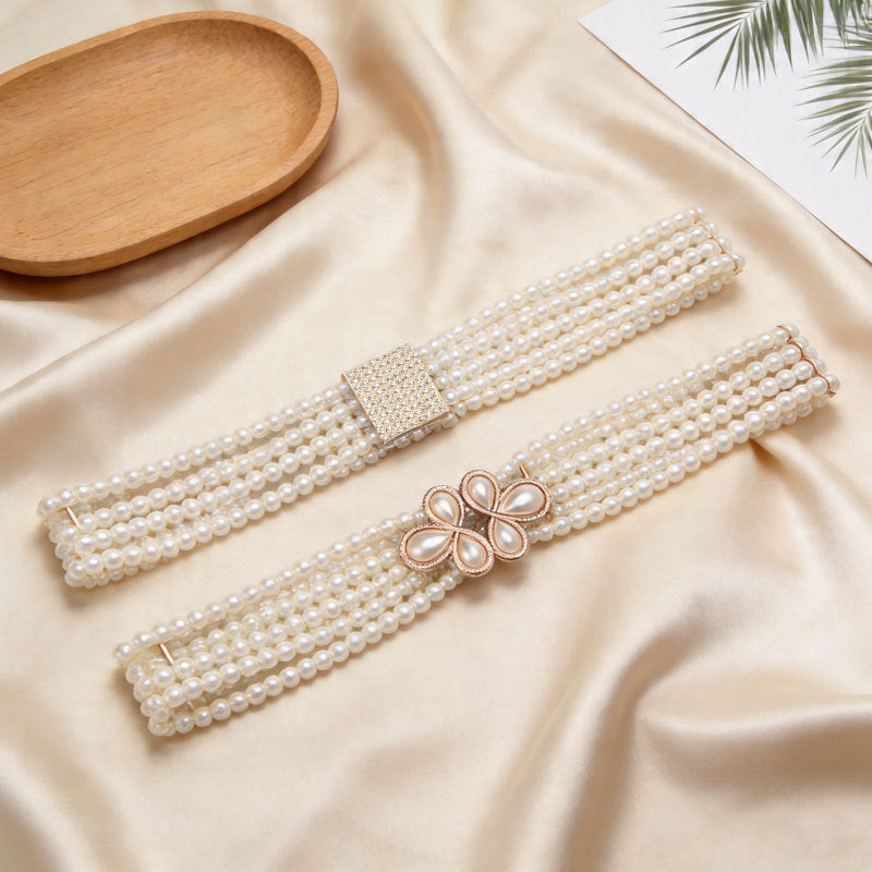 Minimalist Pearl Beaded Rhines - DippedShop Wholesale - #0307