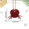 Stylish Rhinestones Beads Crab Pendant Keychain 6W10BBC794