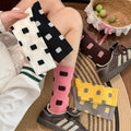 Polka Dot Slouch Crew Socks - DippedShop Wholesale - #2051