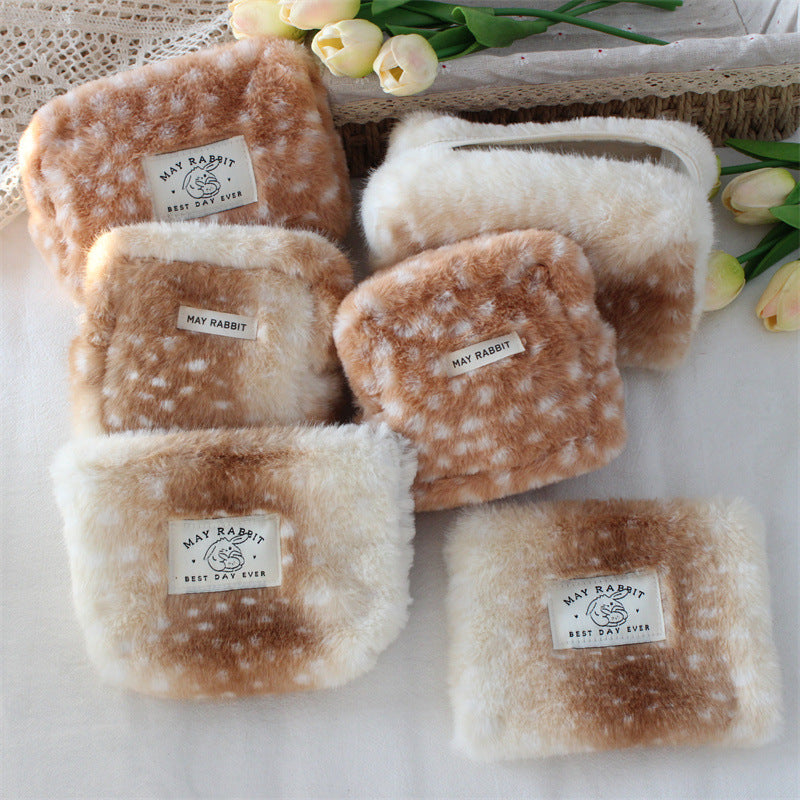Plush Portable Cosmetic Bag - DippedShop Wholesale - #9667
