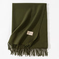 Versatile Solid Color Imitation Cashmere Scarf 6W6NSW278