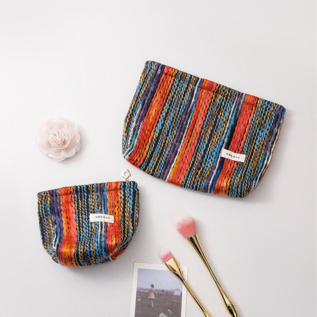 Vintage Knitted Travel Makeup Bag DP25C588