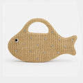 Funny Fish Shape Straw Hand-Woven Handbag 8BW6BBG425T