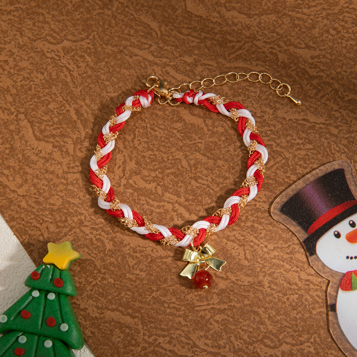 Handmade Bowknot Christmas Bracelet - DippedShop Wholesale - #4819
