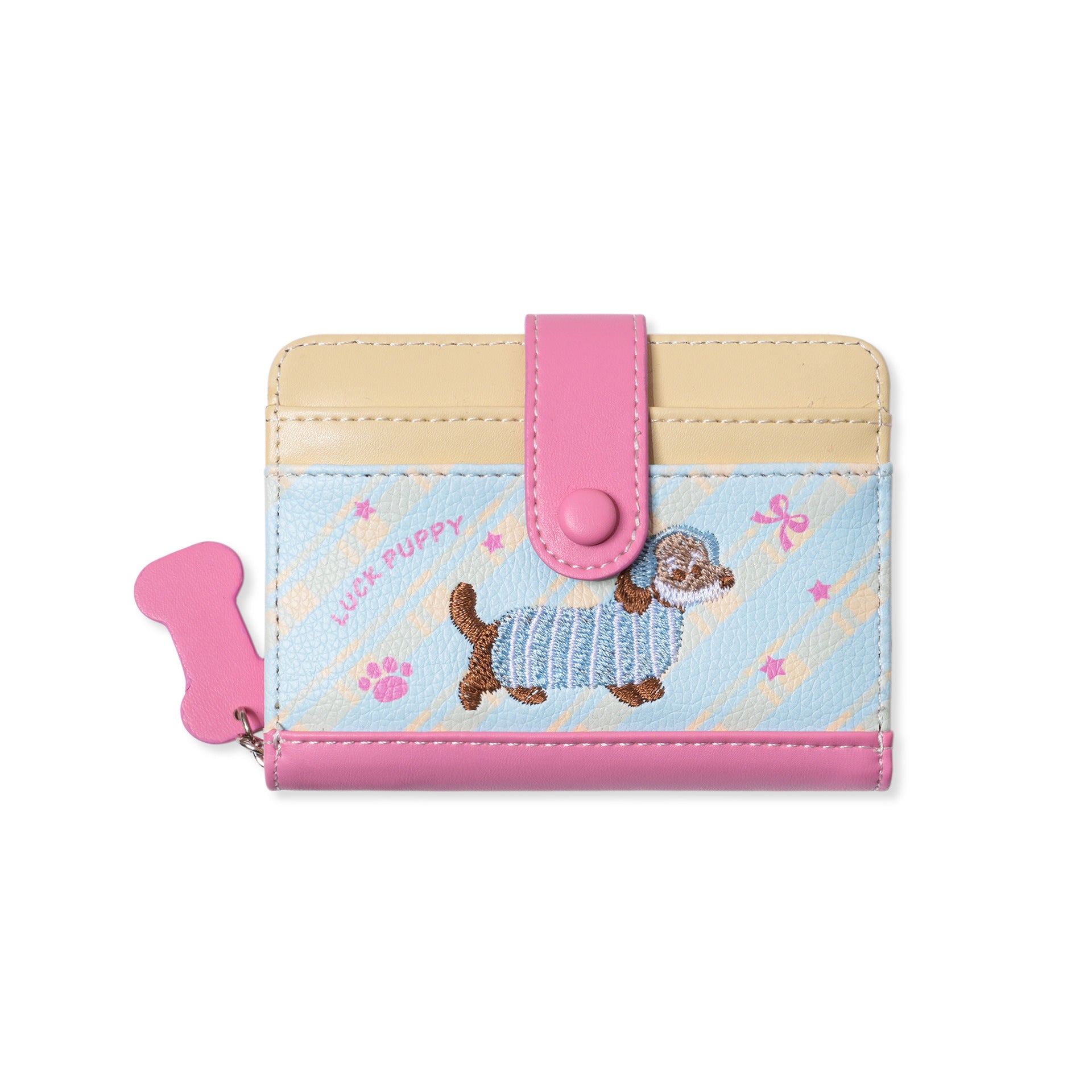 Chic Puppy Embroidery Bowknot Print Coin Purse 6S10BWB119