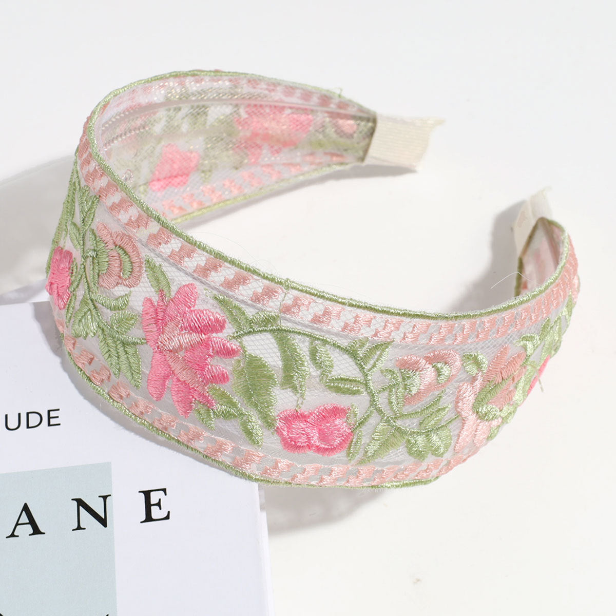 Sweet Floral Embroidery Non Slip Headband MK2PIM6W6HBD79