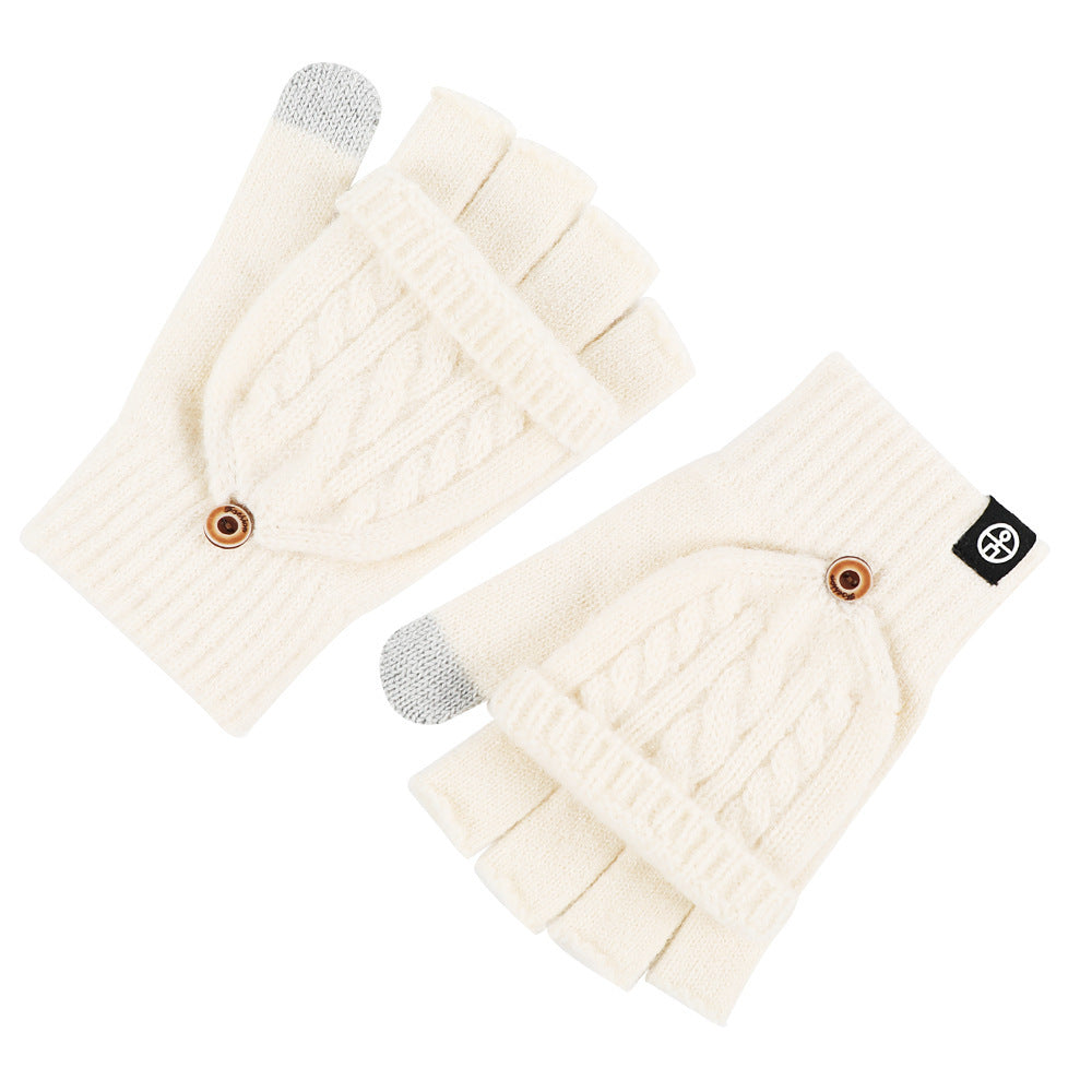 Convertible Flap Fingerless Mittens - DippedShop Wholesale - #6147