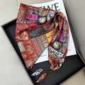 Floral Print Silk Scarf - DippedShop Wholesale - #1891