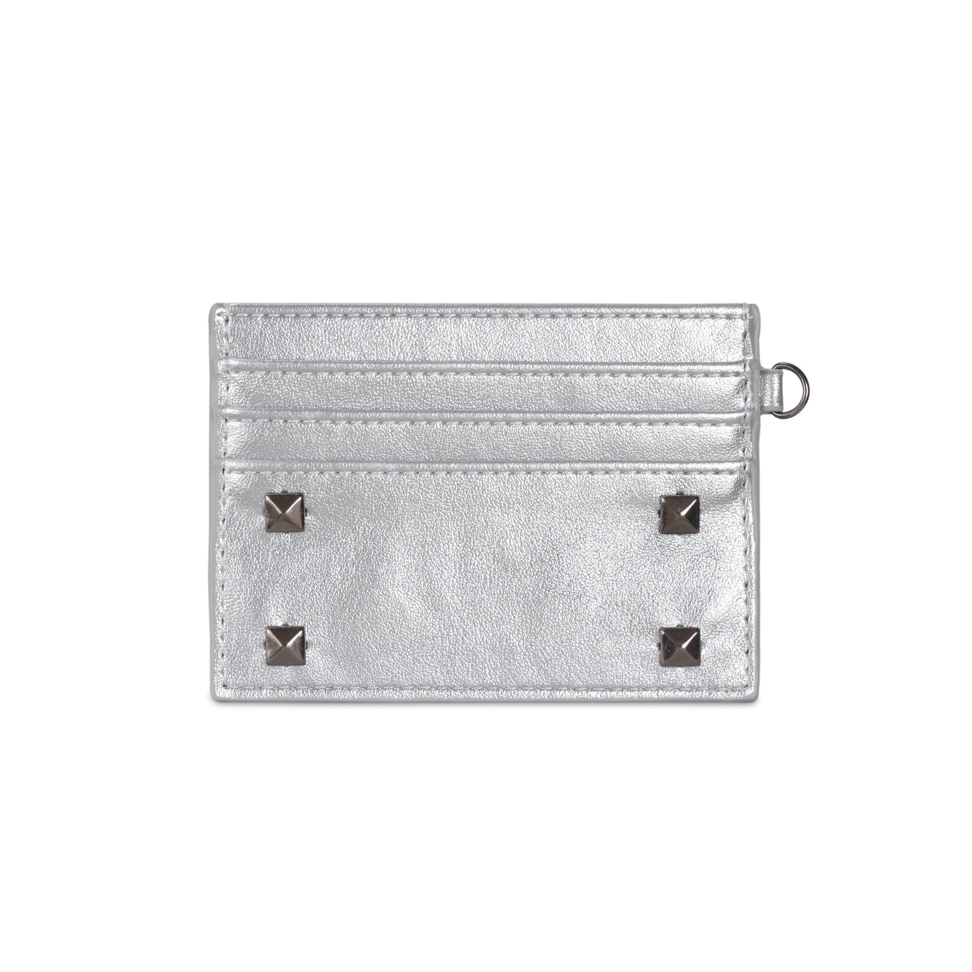 Minimalist Solid Color Metal Rivet Mini Wallet 6S10BWB135