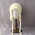 Soft Fuzzy Earflap Knit Hat Chin Ties 6W6HAT705
