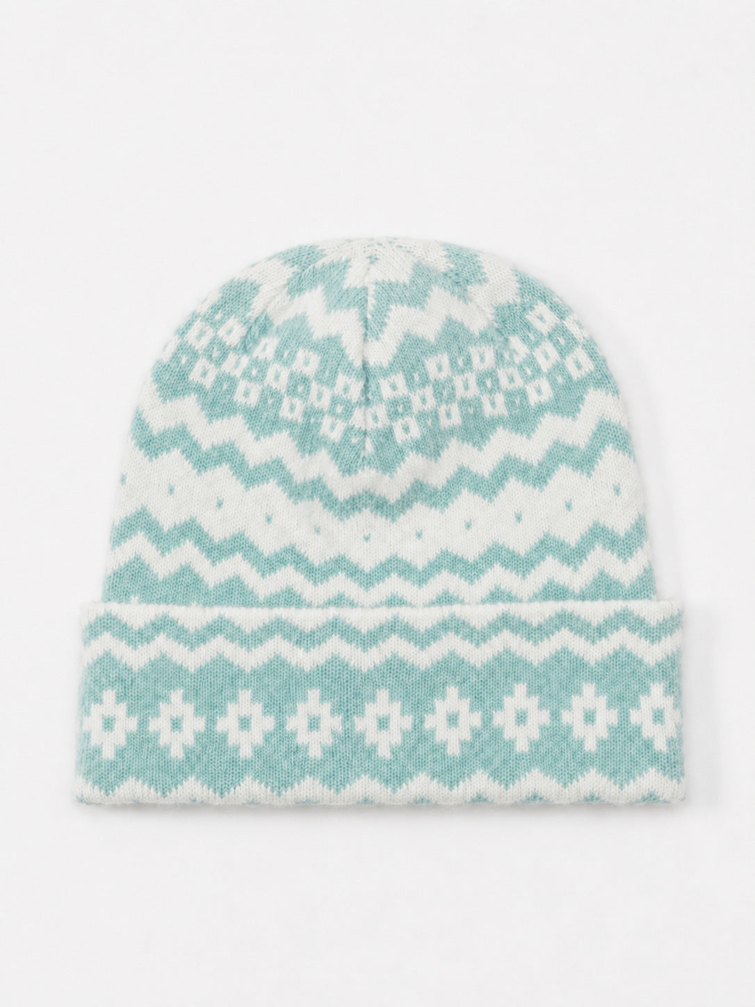 Vintage Fair Isle Warm Knit Beanie Hat 6W6HAT646