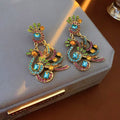 Stylish Rhinestones Brid Pendant Pearl Chain Necklace 6W6JNC934