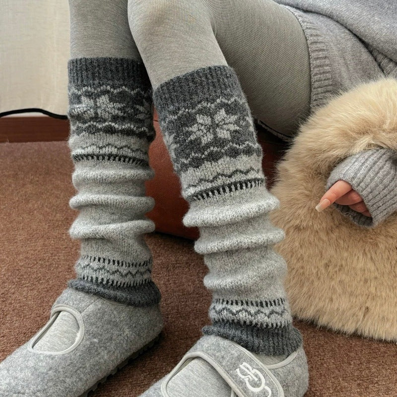 Fair Isle Knit Leg Warmers - DippedShop Wholesale - #5555