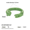 Enamel Crocodile Ring - DippedShop Wholesale - #6883
