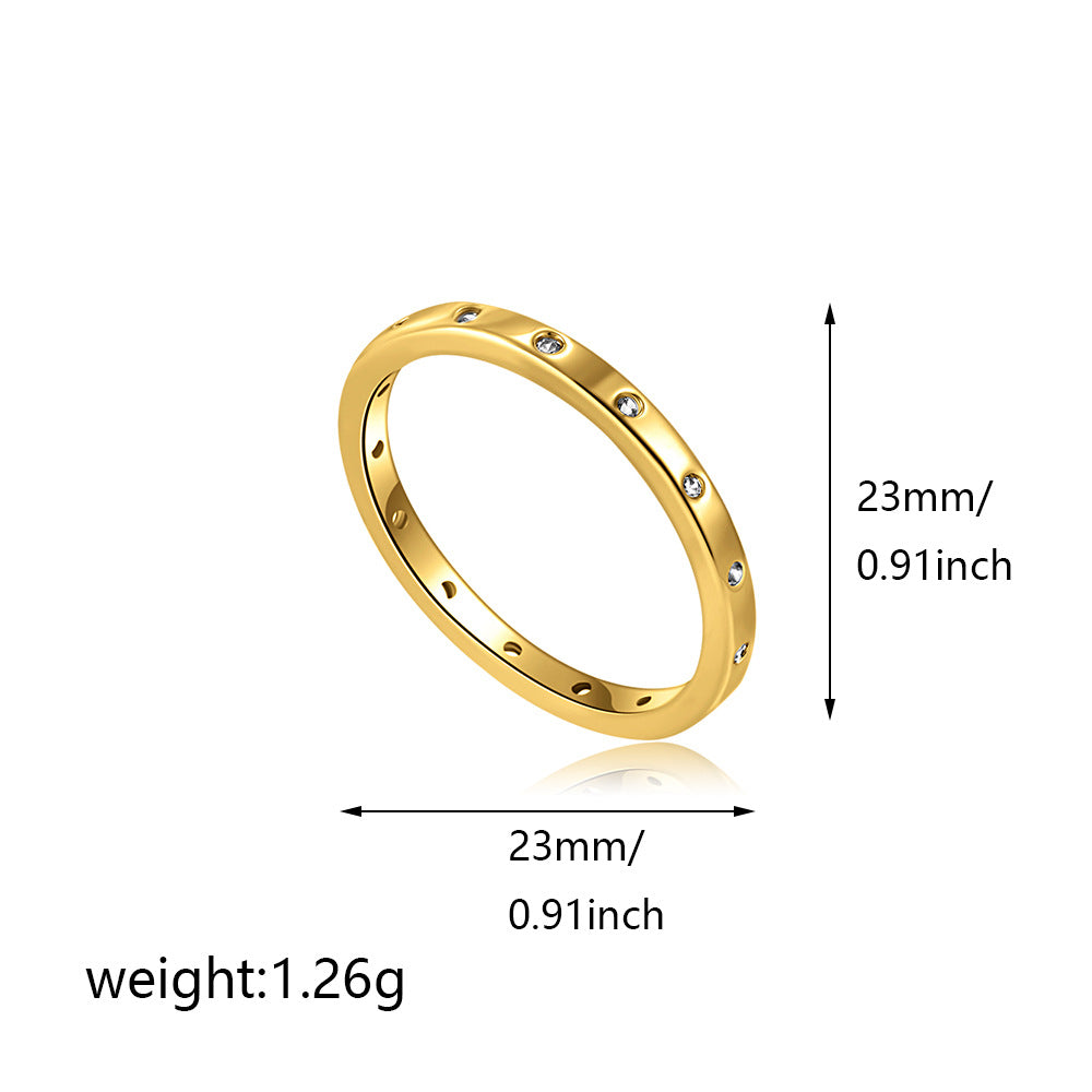 3 Pcs Eleagnt Cubic Zirconia T - DippedShop Wholesale - #6419