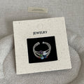 Multi-layer Beaded Open Ring - DippedShop Wholesale - #7379
