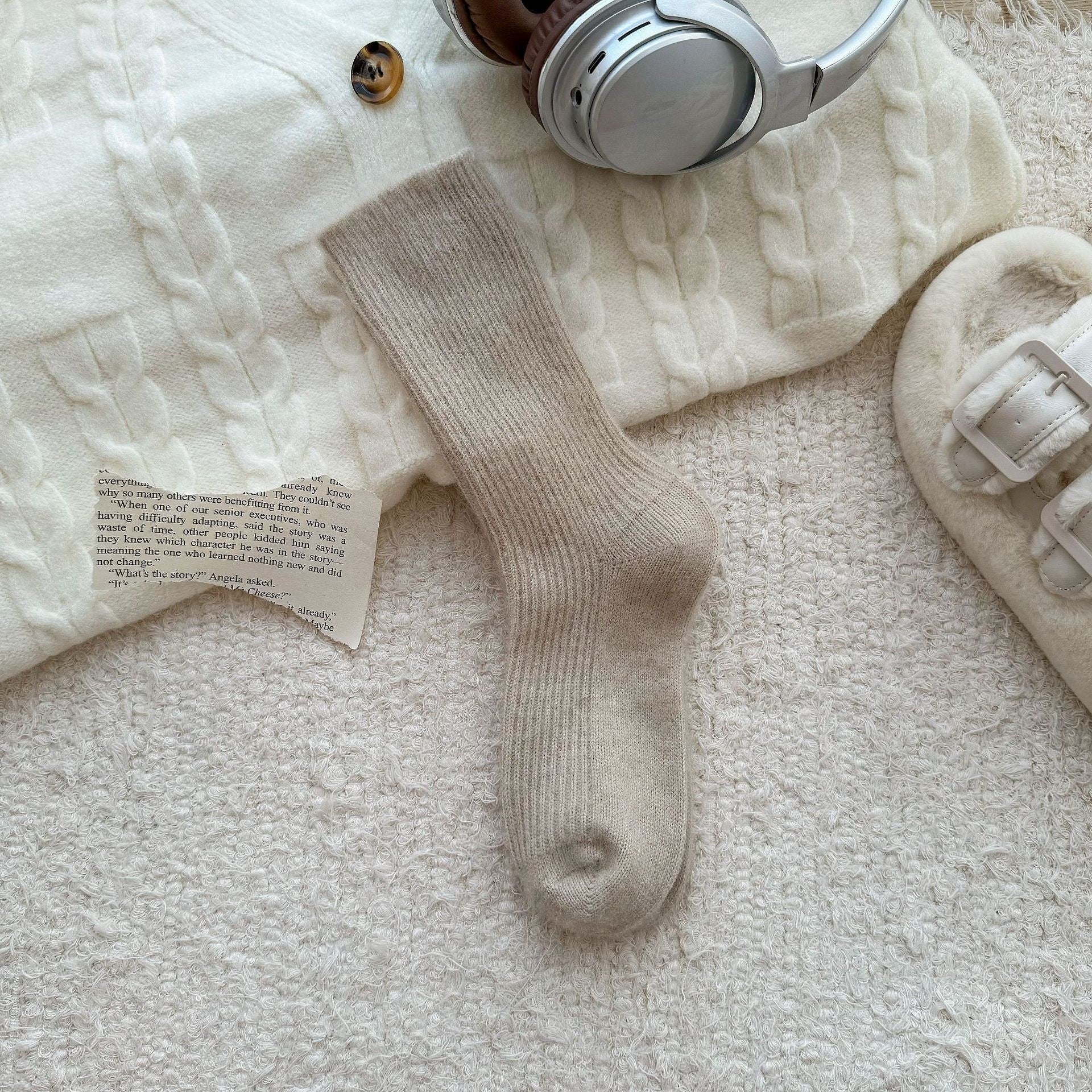 Thick Warm Crew Socks - DippedShop Wholesale - #2643