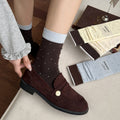 Slouchy Polka Dot Socks - DippedShop Wholesale - #1939
