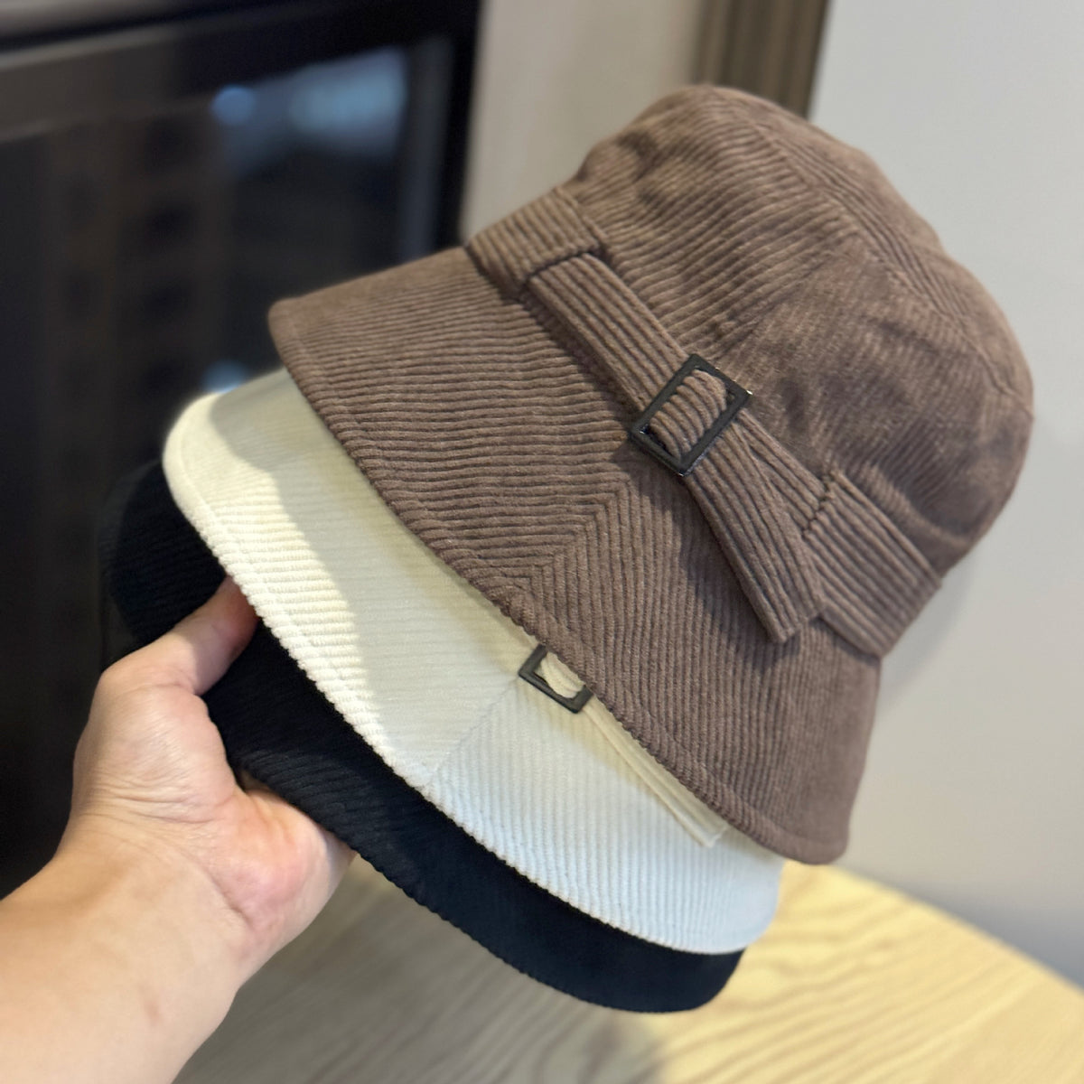 Adjustable Corduroy Bucket Hat - DippedShop Wholesale - #2739