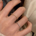Cubic Zirconia Thin Ring - DippedShop Wholesale - #7859