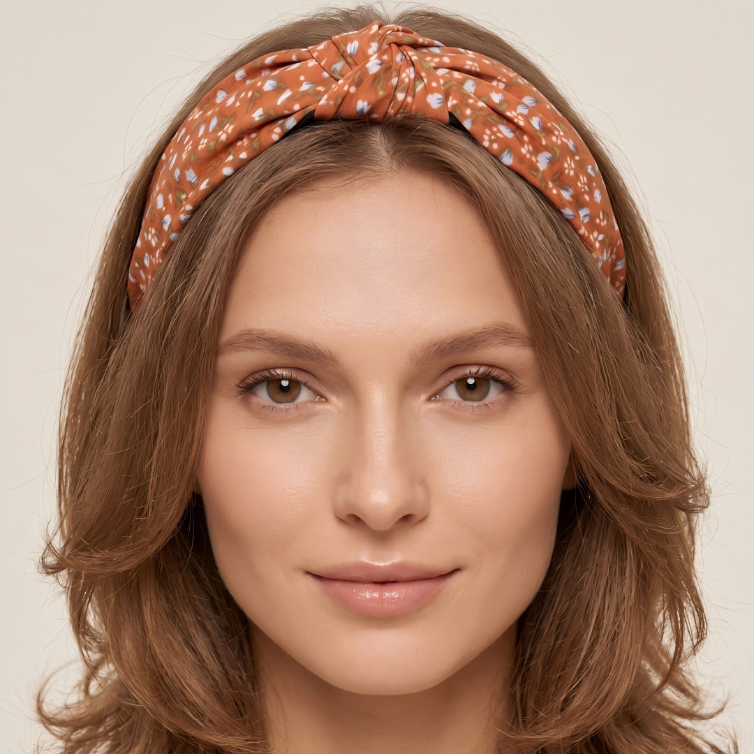 Boho Knotted Floral Headband - DippedShop Wholesale - #6595
