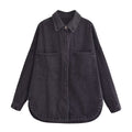 Casual Washed Denim Shirt - DippedShop Wholesale - #2115