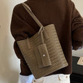 Fashion Woven Large Capacity Bucket - DippedShop Wholesale - #8595