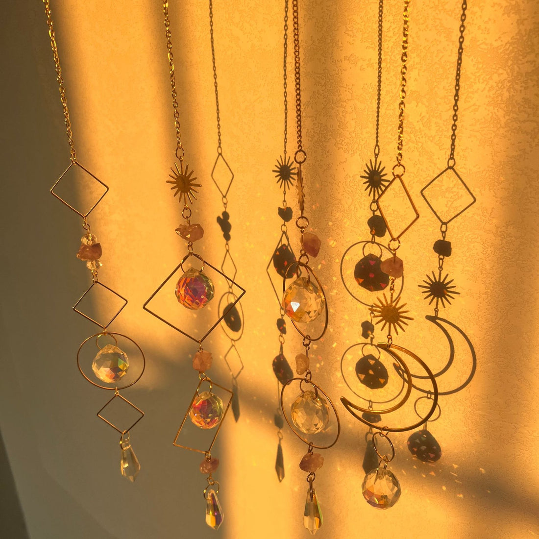 Stone Crystal Wind Chime - DippedShop Wholesale - #3315