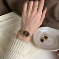 Oval Dial Bracelet Watch - DippedShop Wholesale - #8899