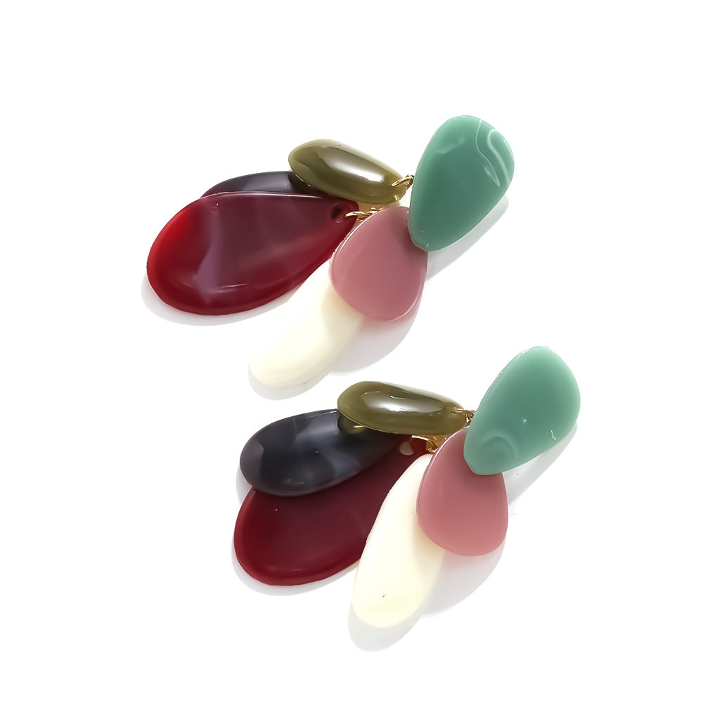 Colorful Irregular Resin Necklace - DippedShop Wholesale - #0115