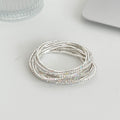 Stylish Cubic Zironia Multi-Layered Chain Bracelet 6W6JBR372