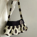 Stylish Polka Dots Ruffled Shoulder Bag 6W10BBG1316