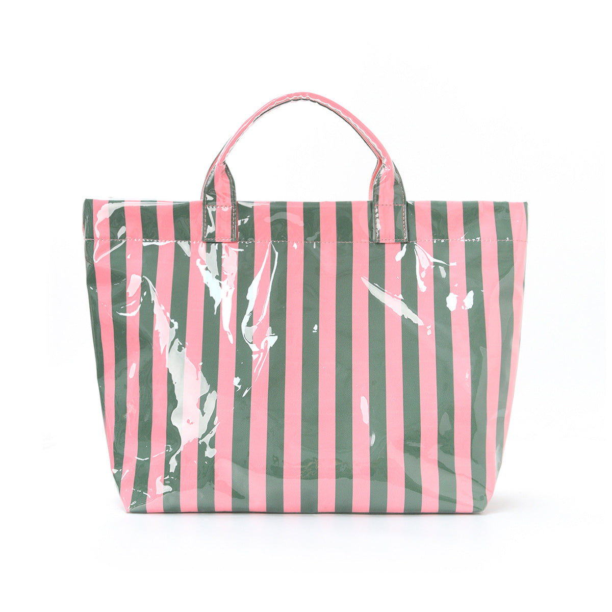 Minimalist Color Block Striped Portable Tote Bag MK2BLW6W10BBG585