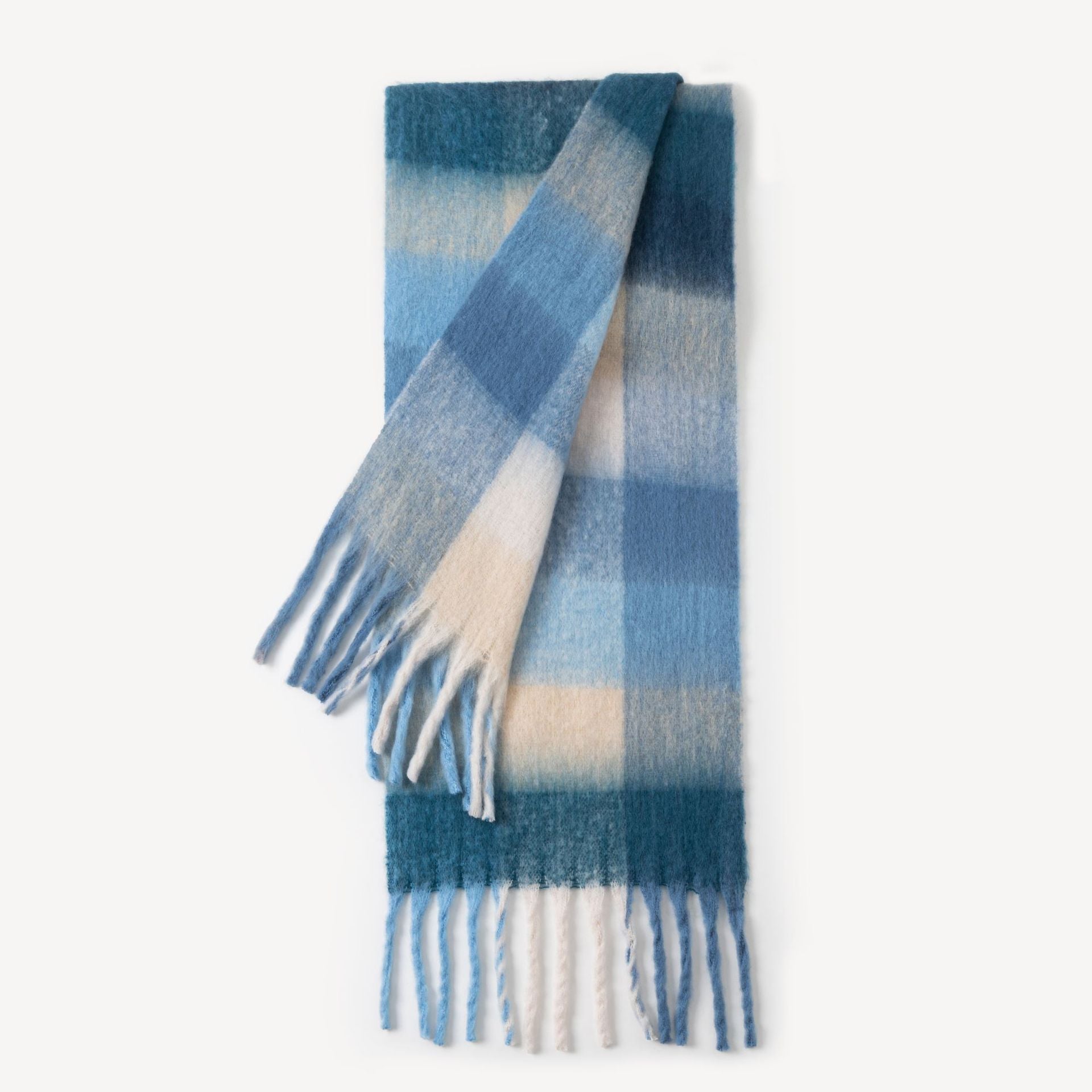 Colorful Plaid Tassel Warm Scarf 6W6NSW275