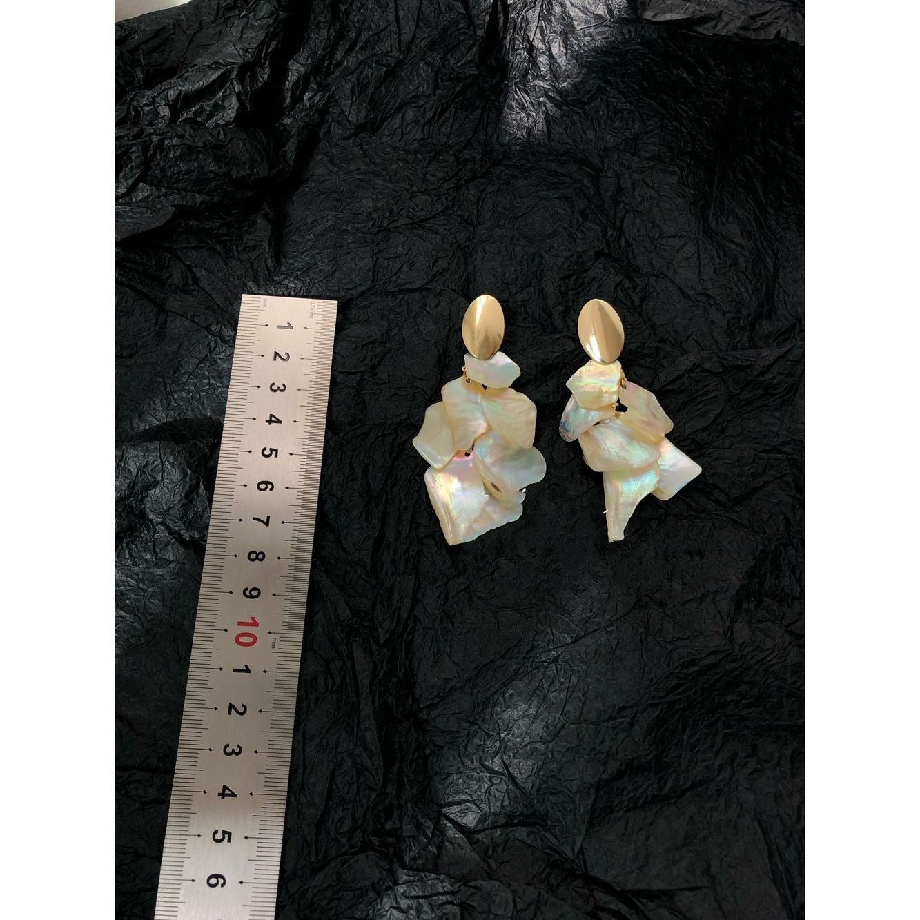Golden Oval Stud Earrings - DippedShop Wholesale - #8739