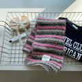 Striped Knit Winter Scarf - DippedShop Wholesale - #5875
