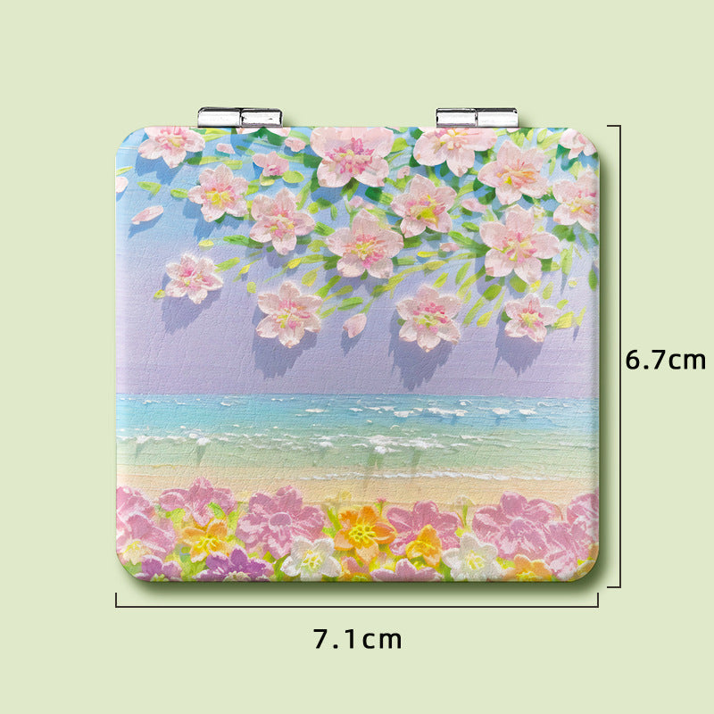 Portable Dual-Sided Makeup Mirror - DippedShop Wholesale - #4771