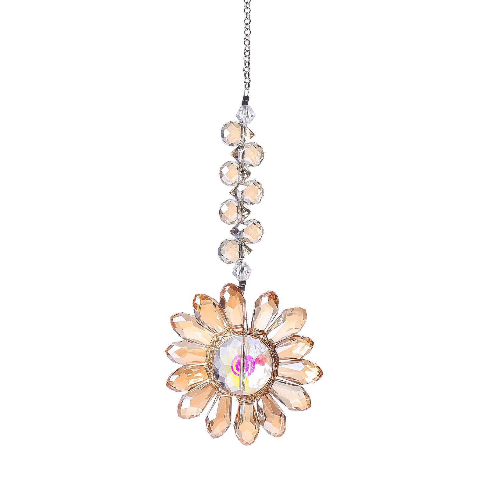 Crystal Floral Pendant Wind Chimes Suncatchers MK2CZAS6H7HLS56