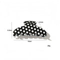 Trendy Polka Dot Acetate Large Hair Claw 8AS6HCP256T