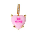 Minimalist Heart Pendant Choker Necklace 6W6JNC451