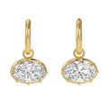 Elegant Rhinestones Pendant Hoop Earrings 6W6JER585