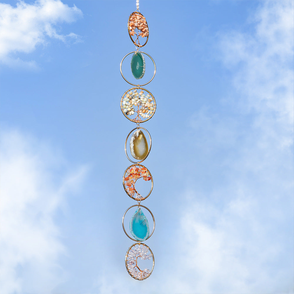Agate Crystal Tree Suncatcher - DippedShop Wholesale - #3907