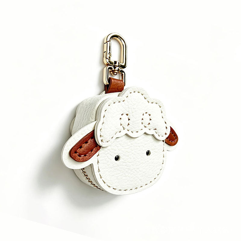 Cute Sheep PU Leather Coin Pouch Bag Charm 6W10BBC851