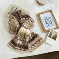 Jacquard Keyhole Mini Scarf - DippedShop Wholesale - #8147