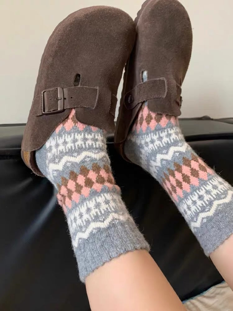 Fair Isle Socks - DippedShop Wholesale - #8659
