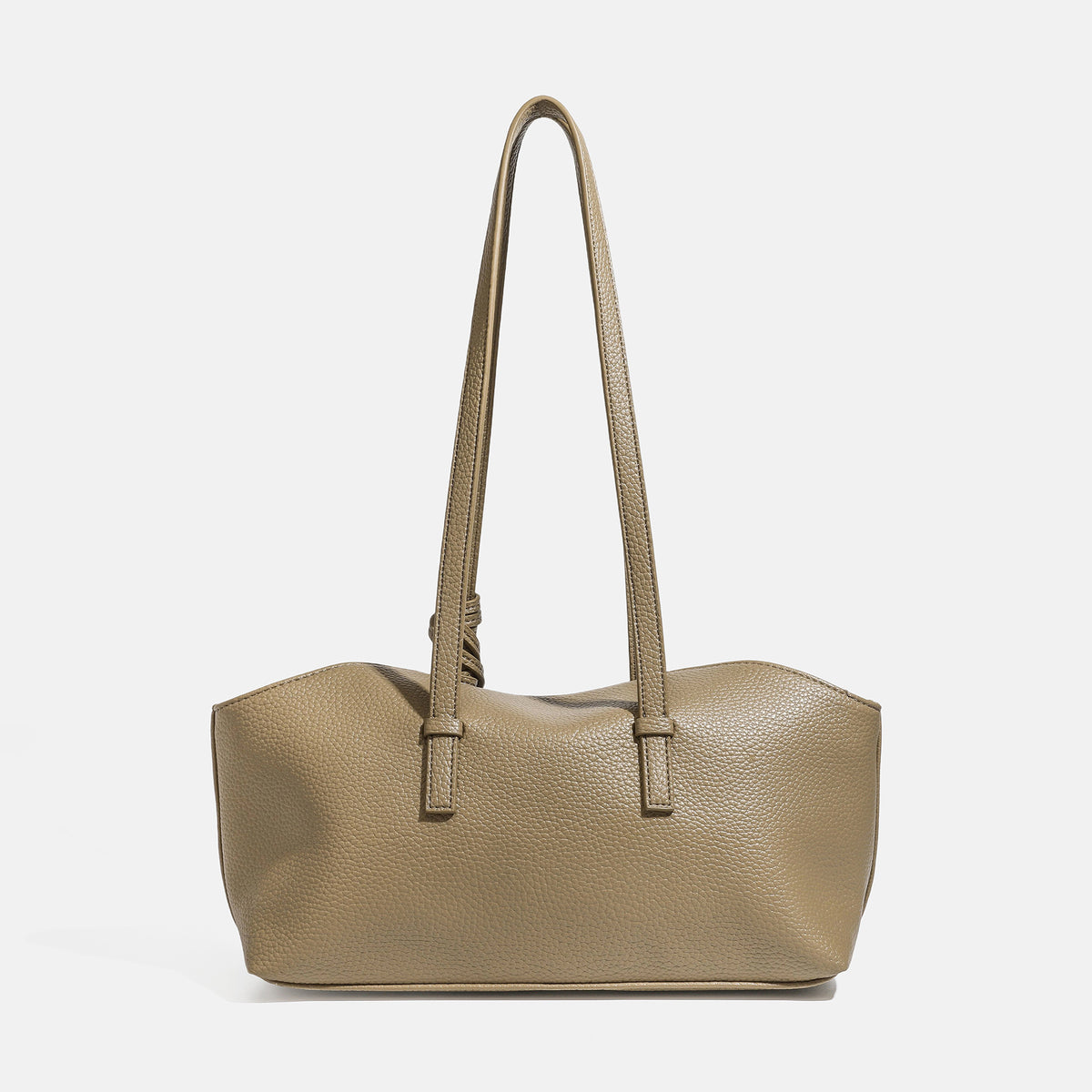 Minimalist Solid Color PU Leather Boston Bag 6W10BBG2406