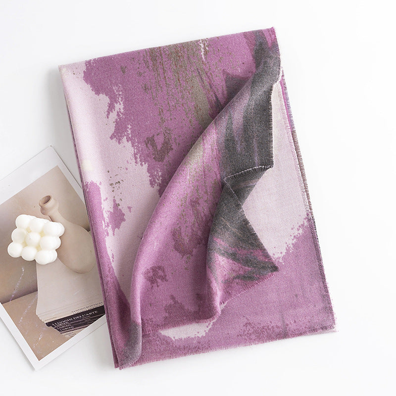 Stylish Solid Color Imitation Cashmere Scarf 6W6NSW290